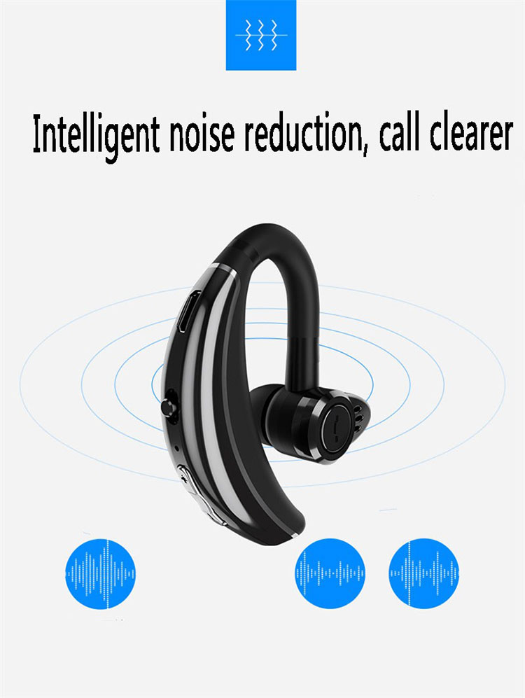 Q8 Wireless Bluetooth 4.1 Earhook Sport Auricolare IPX6 Supporto Impermeabile Controllo Vocale