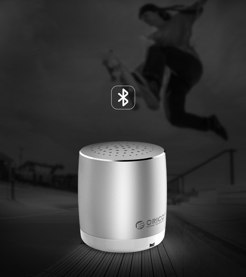 ORICO BS16 Mini Pocket Bluetooth Wireless Speaker with Mic - Silver