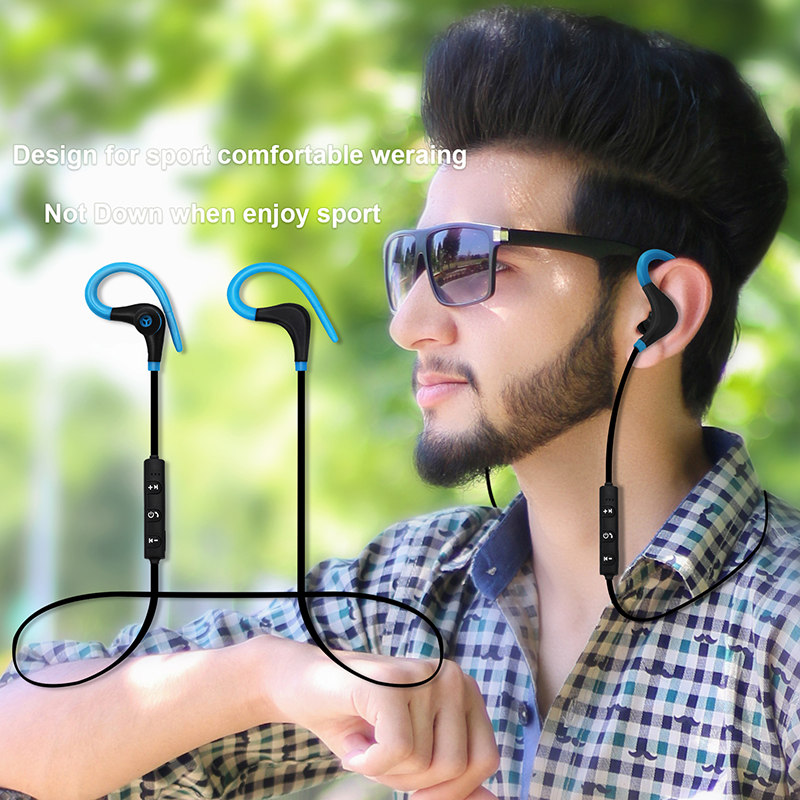 Cuffie A Cuffia Bluetooth Senza Fili Auricolari Sportivi - Nero