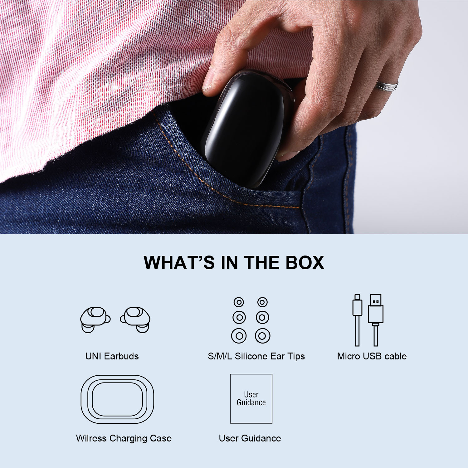 T3 TWS True Wireless Mini Earbuds Headset Bluetooth 5.0 Earphones IPX5 Waterproof with Charging Box-9