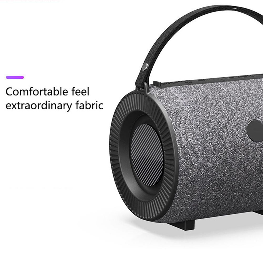 ONEDER V3 Fabric Portable Wireless Bluetooth Card Stereo Bass Creative Gift Mini Speaker - Black