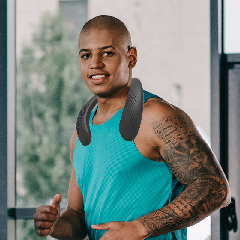 ENUOSUMA Wearable Speaker Portable Neck Bluetooth Running Outdoor Sports Speaker