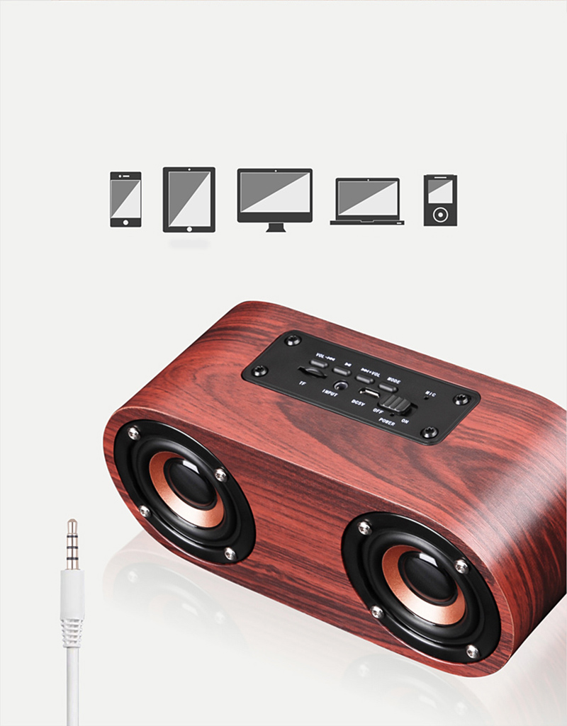 Q8 Bluetooth Dual Horn Wireless Lautsprecher Subwoofer Support TF AUX Freisprecheinrichtung Stereoanruf - Rot