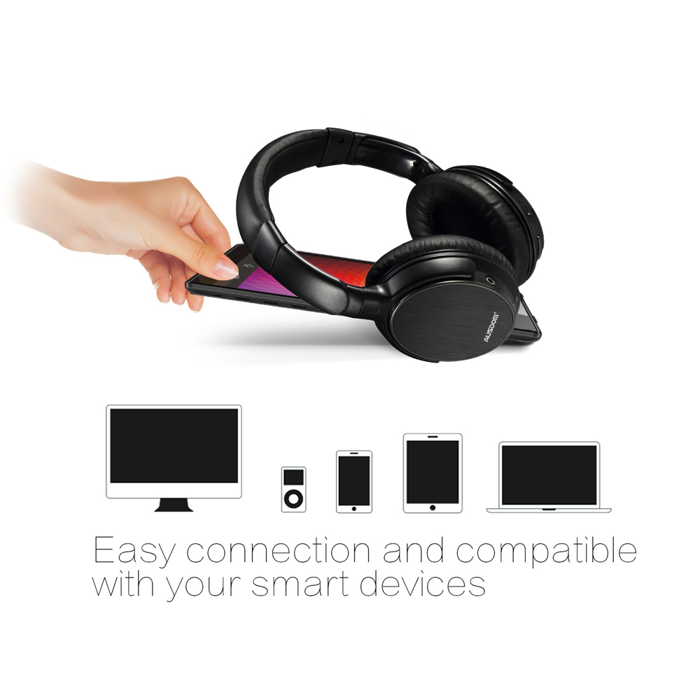 36Pcs/Lot AUSDOM M06 High Fidelity Over-ear Bluetooth Headphone with Microphone-9