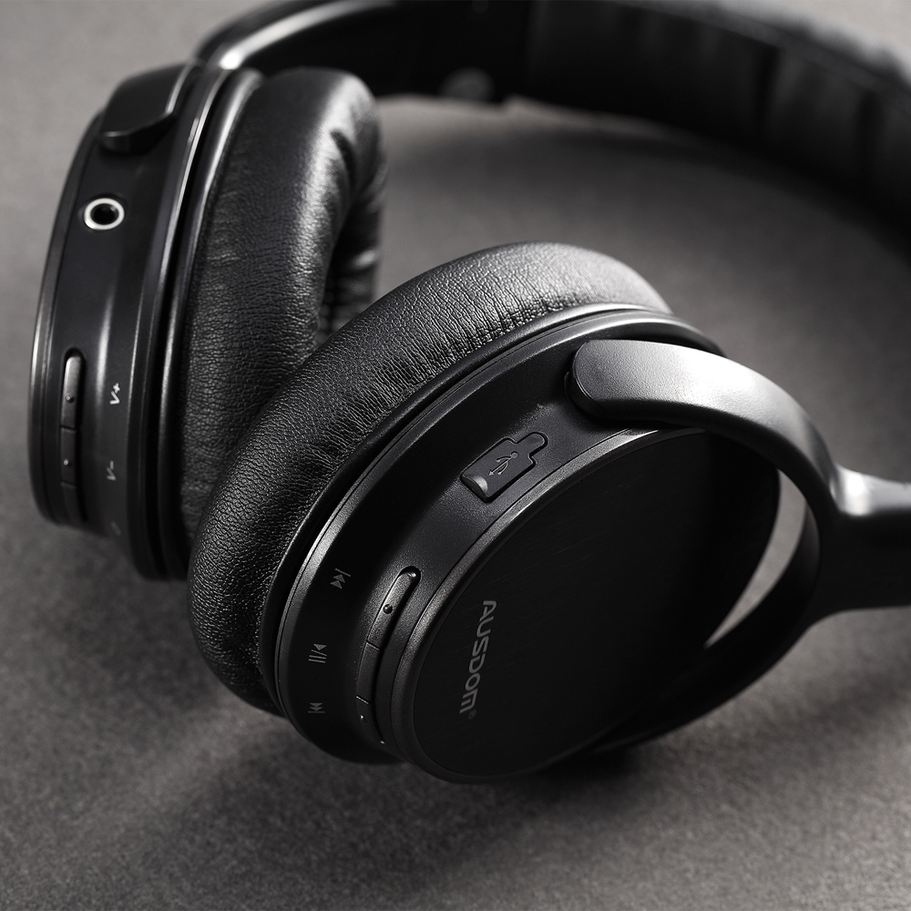36Pcs/Lot AUSDOM M06 High Fidelity Over-ear Bluetooth Headphone with Microphone-10