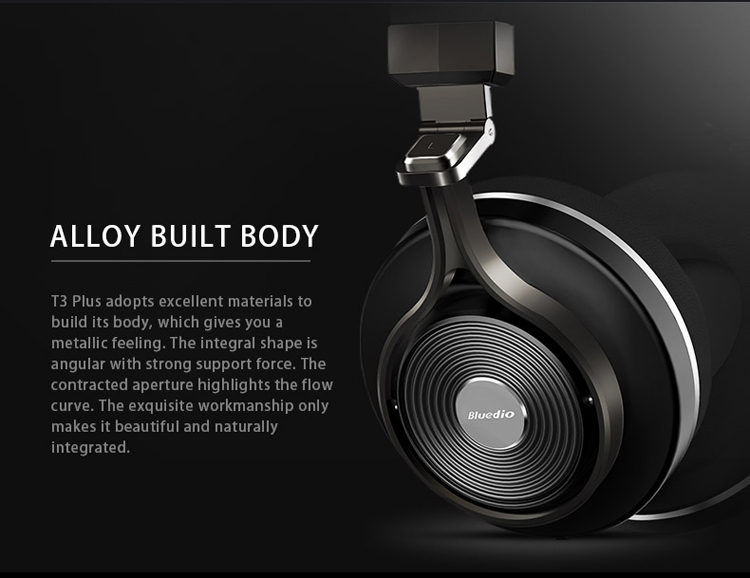 BLUEDIO T3 Plus Bluetooth 4.1 3D Stereo Headset with Microphone / Micro SD Card Slot-8