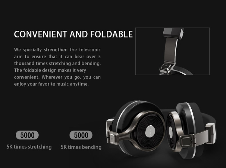 BLUEDIO T3 Plus Bluetooth 4.1 3D Stereo Headset with Microphone / Micro SD Card Slot-12