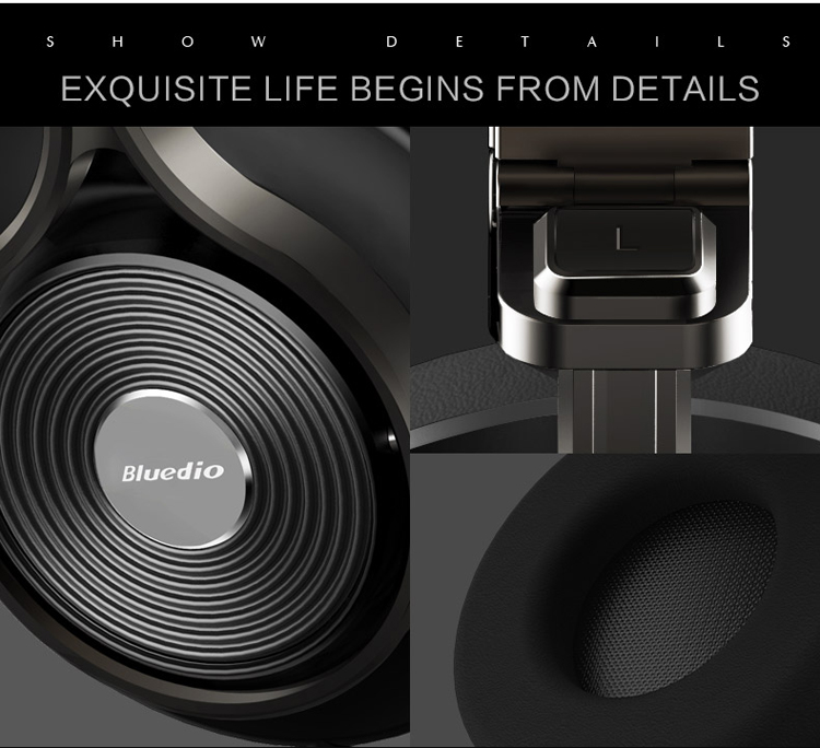 BLUEDIO T3 Plus Bluetooth 4.1 3D Stereo Headset with Microphone / Micro SD Card Slot-15