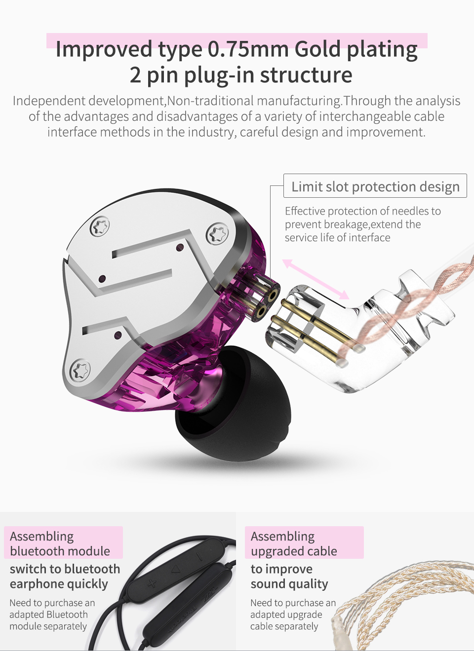 Wholesale KZ ZSN Earphone High Fidelity 