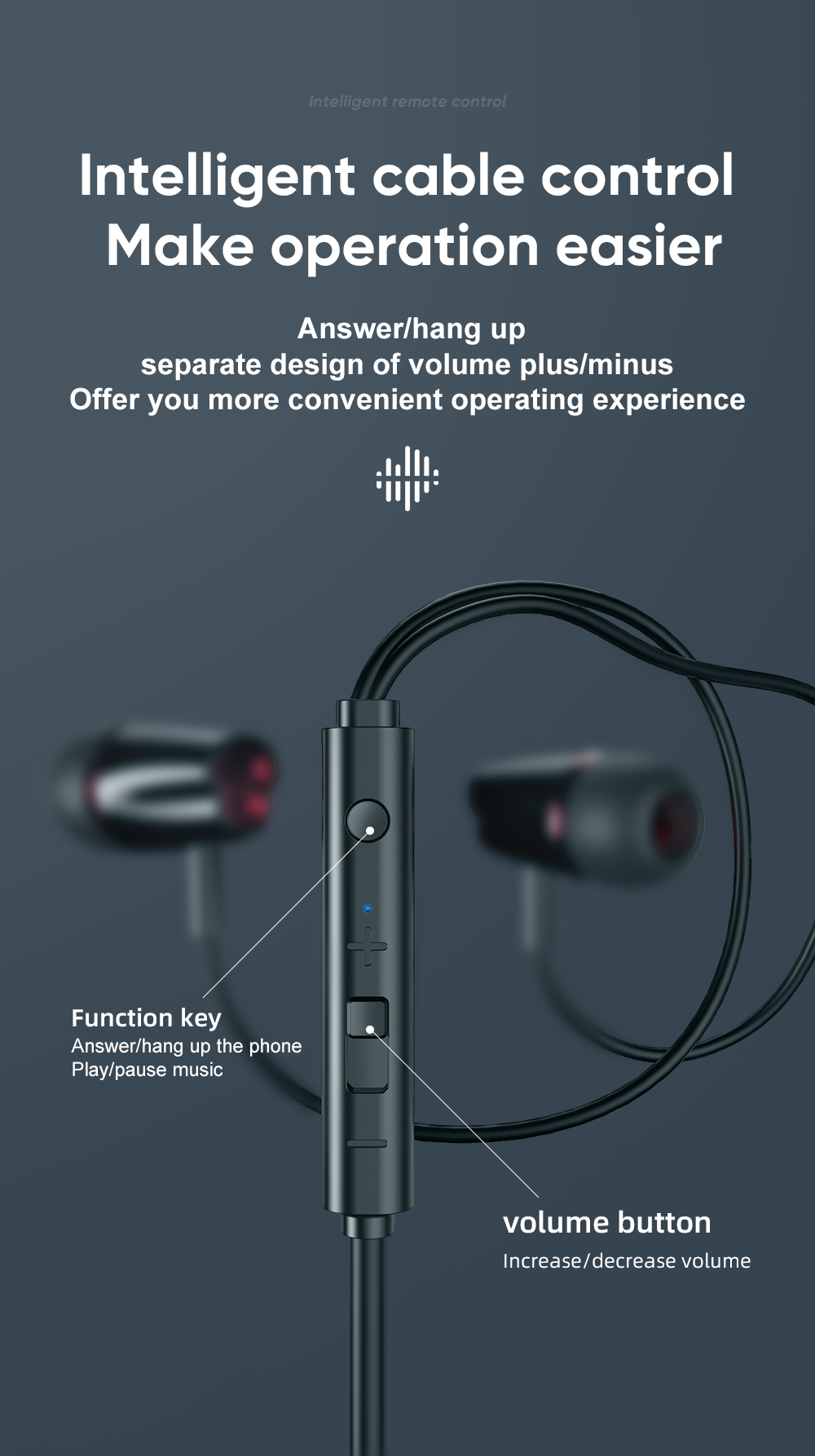 Joyroom Auricular Auricular De 3,5 Mm Con Cable Con Micrófono Para IPhone Samsung - Negro