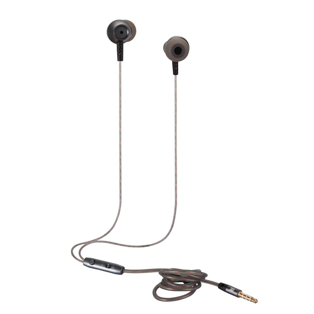 HAT PRINCE 3.5mm In-ear Headphone Earphone with Remote and Mic for iPhone Samsung - Black-1