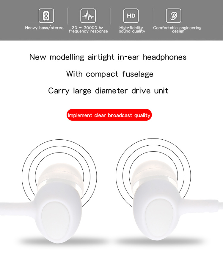 ZUOQI H101 3.5mm In-ear Headset Earphone with Microphone for iPhone Samsung HTC-2