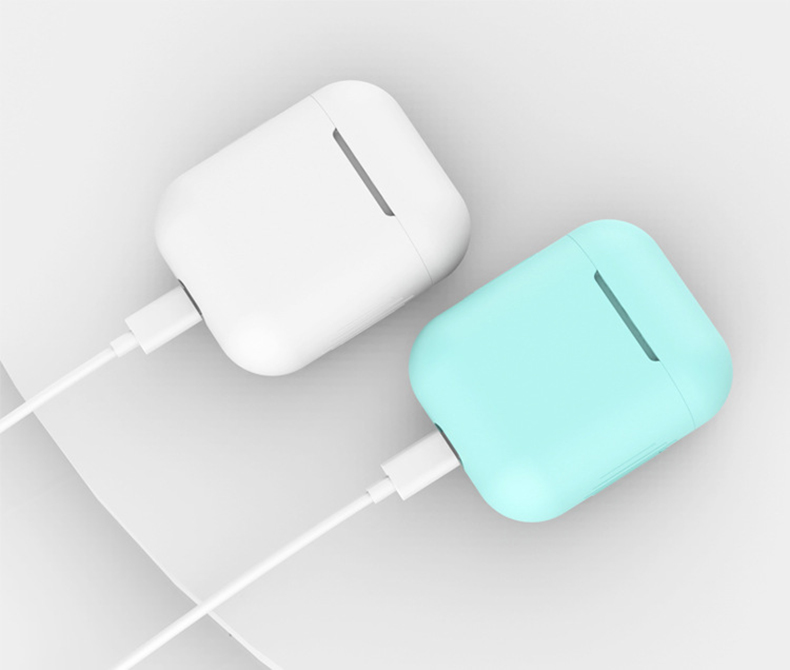 Silikon-Bluetooth-Kopfhörer-Ladekoffer-Abdeckung Schutzhülle Für Apple Airpods Mit Ladekoffer (2019) / Mit Drahtlosen Ladetasche (2019) / Mit Ladekoffer (2016) - Hell-Pink