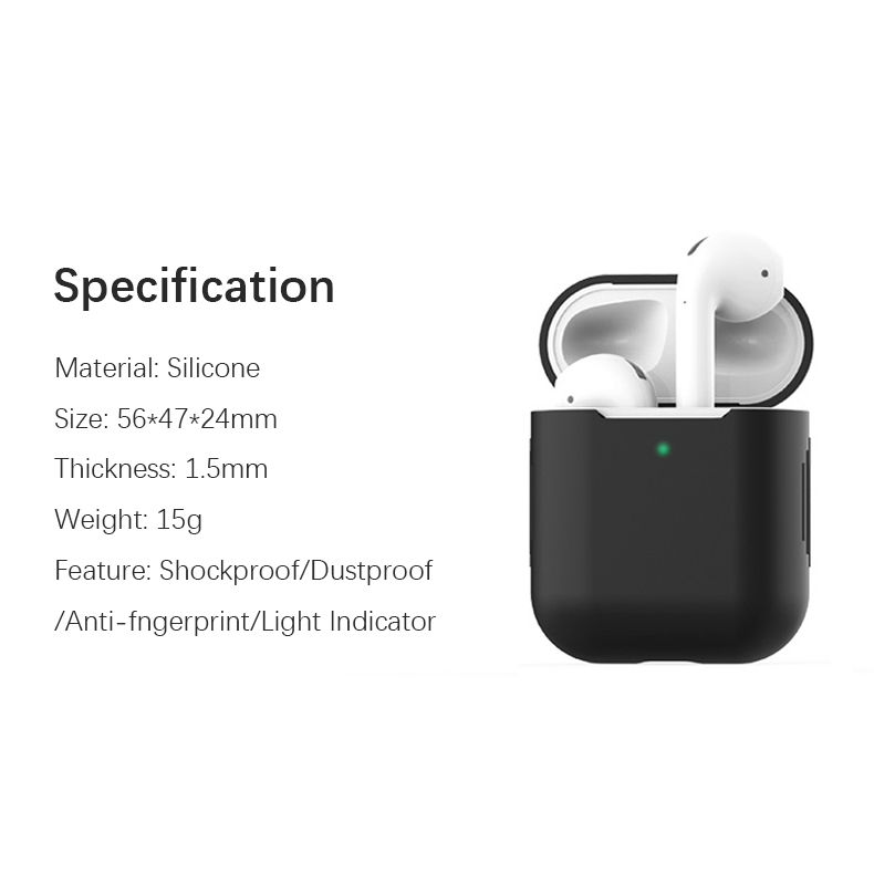 Silikon-Bluetooth-Kopfhörer-Ladekoffer-Abdeckung Schutzhülle Für Apple Airpods Mit Ladekoffer (2019) / Mit Drahtlosen Ladetasche (2019) / Mit Ladekoffer (2016) - Hell-Pink