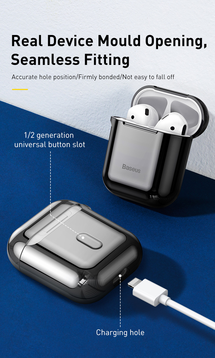 Bao Silicone chống trầy xước, có móc khoá dùng cho Airpods 20 100300279D-10