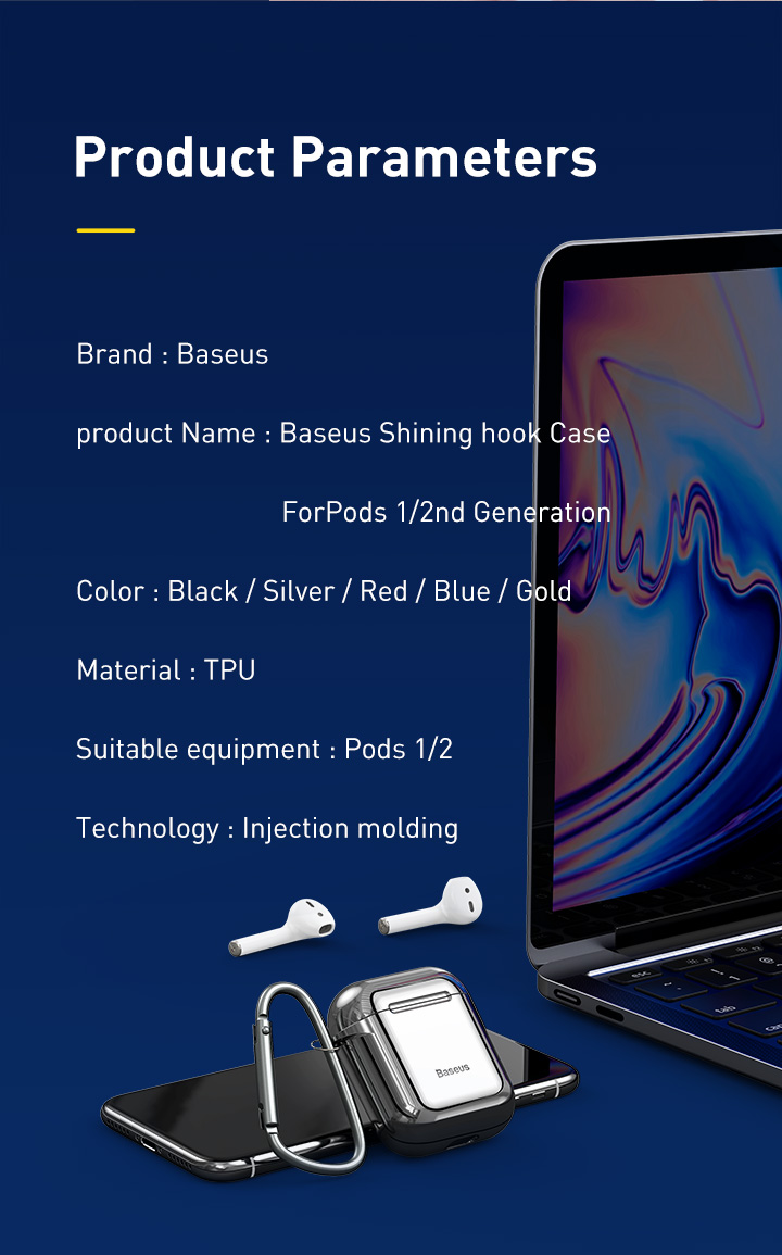 Bao Silicone chống trầy xước, có móc khoá dùng cho Airpods 27 100300279D-17