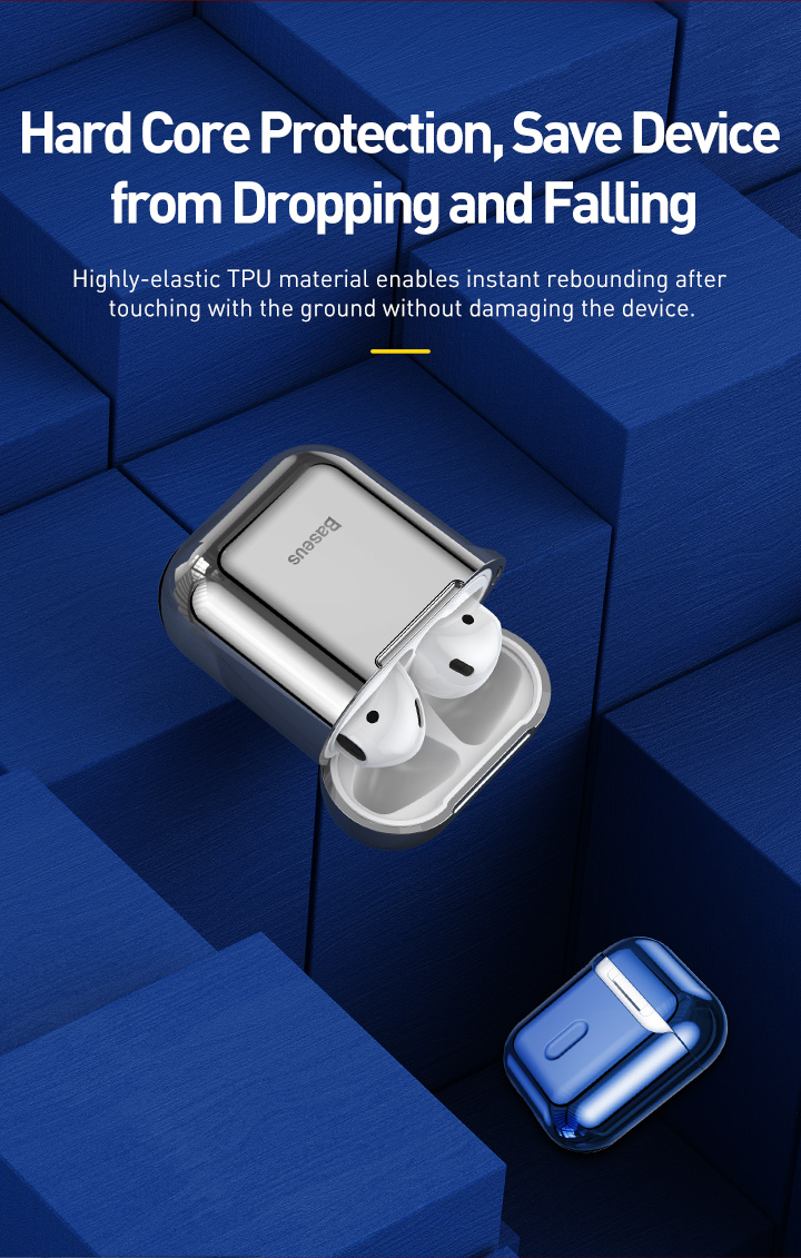 Bao Silicone chống trầy xước, có móc khoá dùng cho Airpods 17 100300279D-7