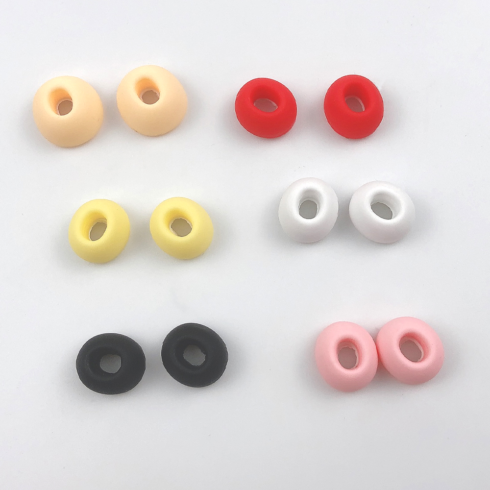 2pcs / Paire Silicone Earbuds Antidérapants Caps Caps Mode Écouteurs Écouteurs Manchons De Protection Pour AirPods Pro - Noir