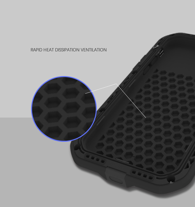 Love Mei Per Iphone XS/X da 5,8 Pollici Anti-scrach a Prova di Polvere di Difensore Per Telefono Cellulare Shell Anti-shock Protecion Cover. - Nero