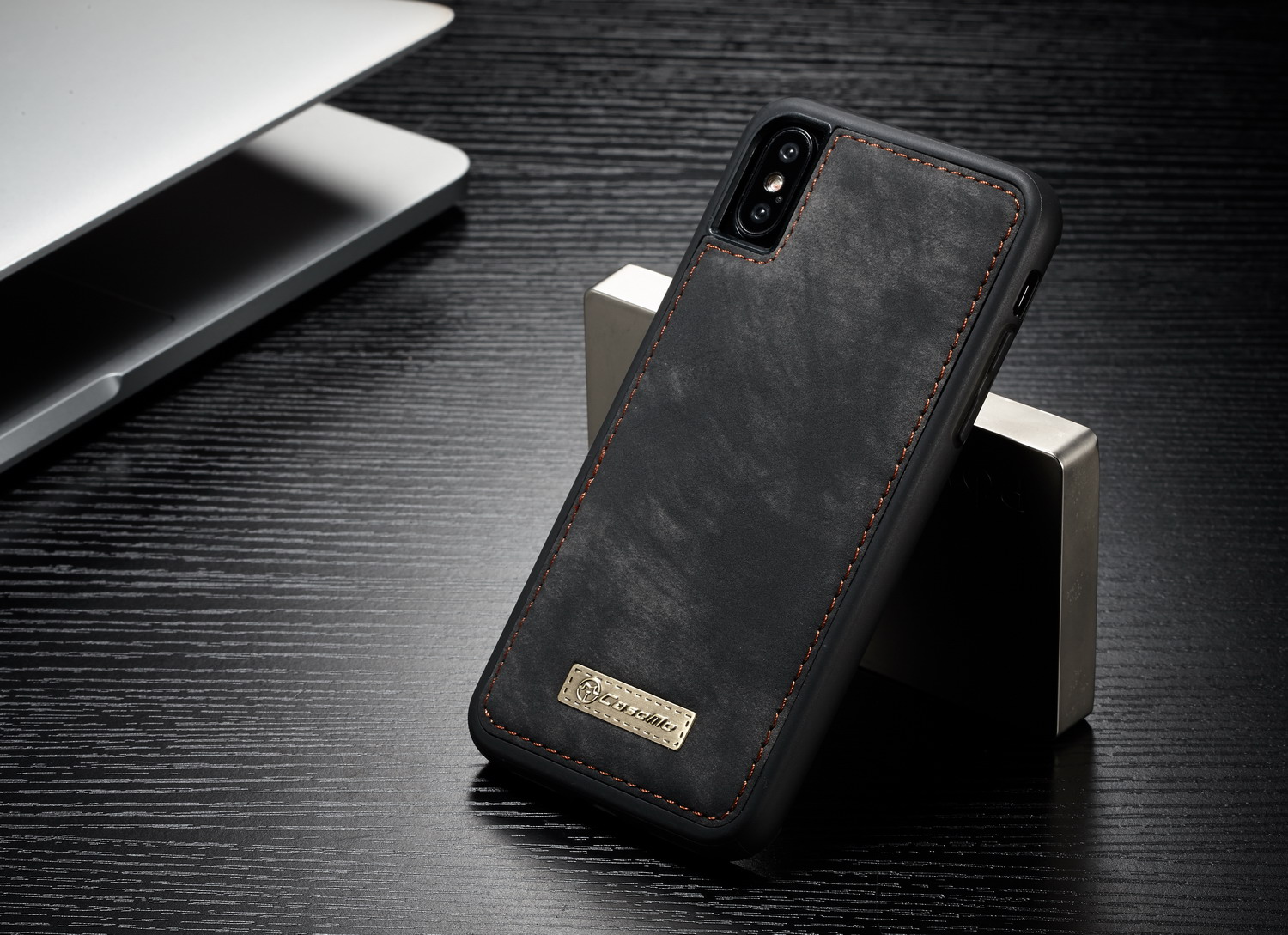 Caseme Vintage PU Кожаная Съемная 2-в-1 Крышка Телефонного Телефона Для Iphone xs 5,8 Дюйма Для Iphone 5,8 Дюйма - Красный