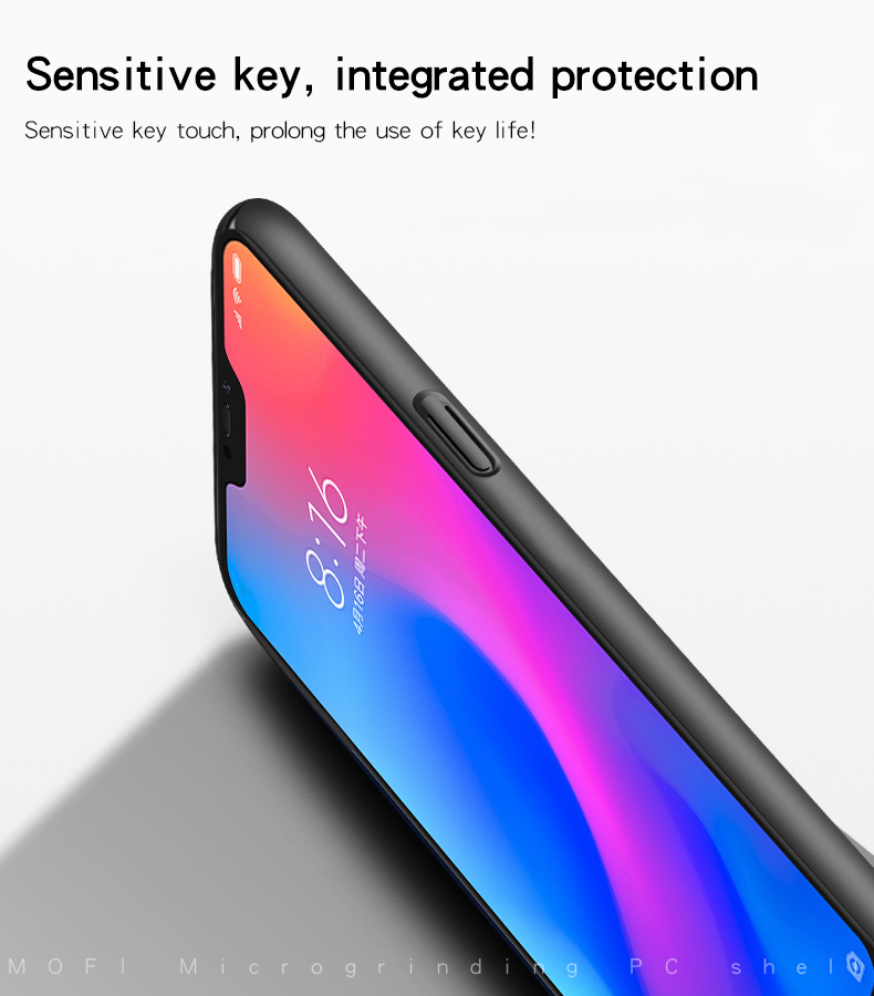 MOFI Shield Scheggio Frostrato Custodia Mobile in Plastica Ultra-sottile Per Iphone XR 6,1 Pollici - Nero