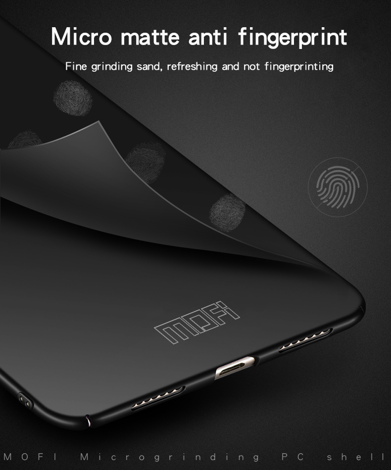 MOFI Shield Scheggio Frostrato Custodia Mobile in Plastica Ultra-sottile Per Iphone XR 6,1 Pollici - Nero