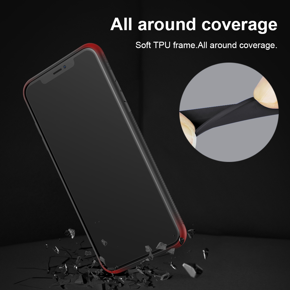 Nillkin Brilliance Case Pour Iphone XS / Case Hybride en Verre Trempé de 5,8 Pouces PC TPU