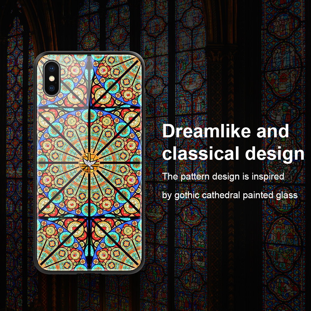 Nillkin Brilliance Case Per Iphone XS / Custodia Ibrida in Vetro Temperata TPU X da 5,8 Pollici