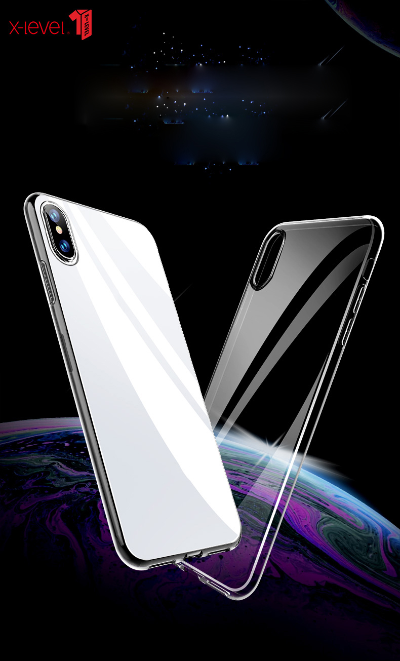 Serie Clear-livello x Germania TPU Copertina TPU Per Iphone XS Max 6,5 Pollici - Trasparente