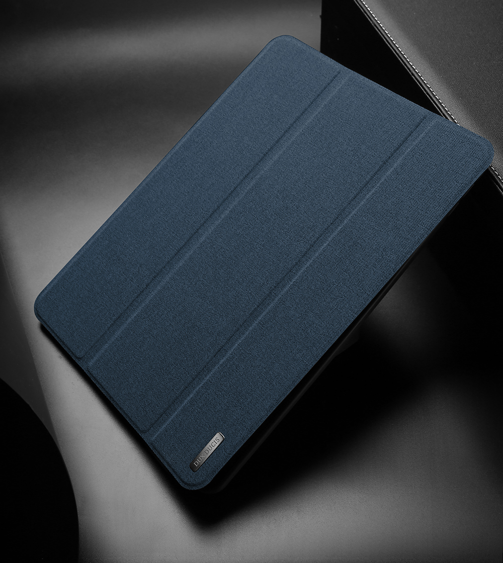 Dux Ducis Domo Series Tri-tri-style Стенд Smart Wake/Sleep Ceather Для Apple Ipad Mini (2019) 7,9 Дюйма - Черный