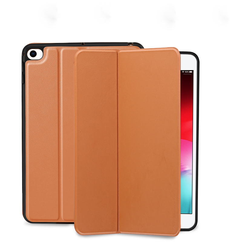 Colore a Fib di Livello x PU Petture Capore Capore Per Ipad Mini (2019) 7,9 Pollici/mini 4/mini 3/mini 2/mini - Nero