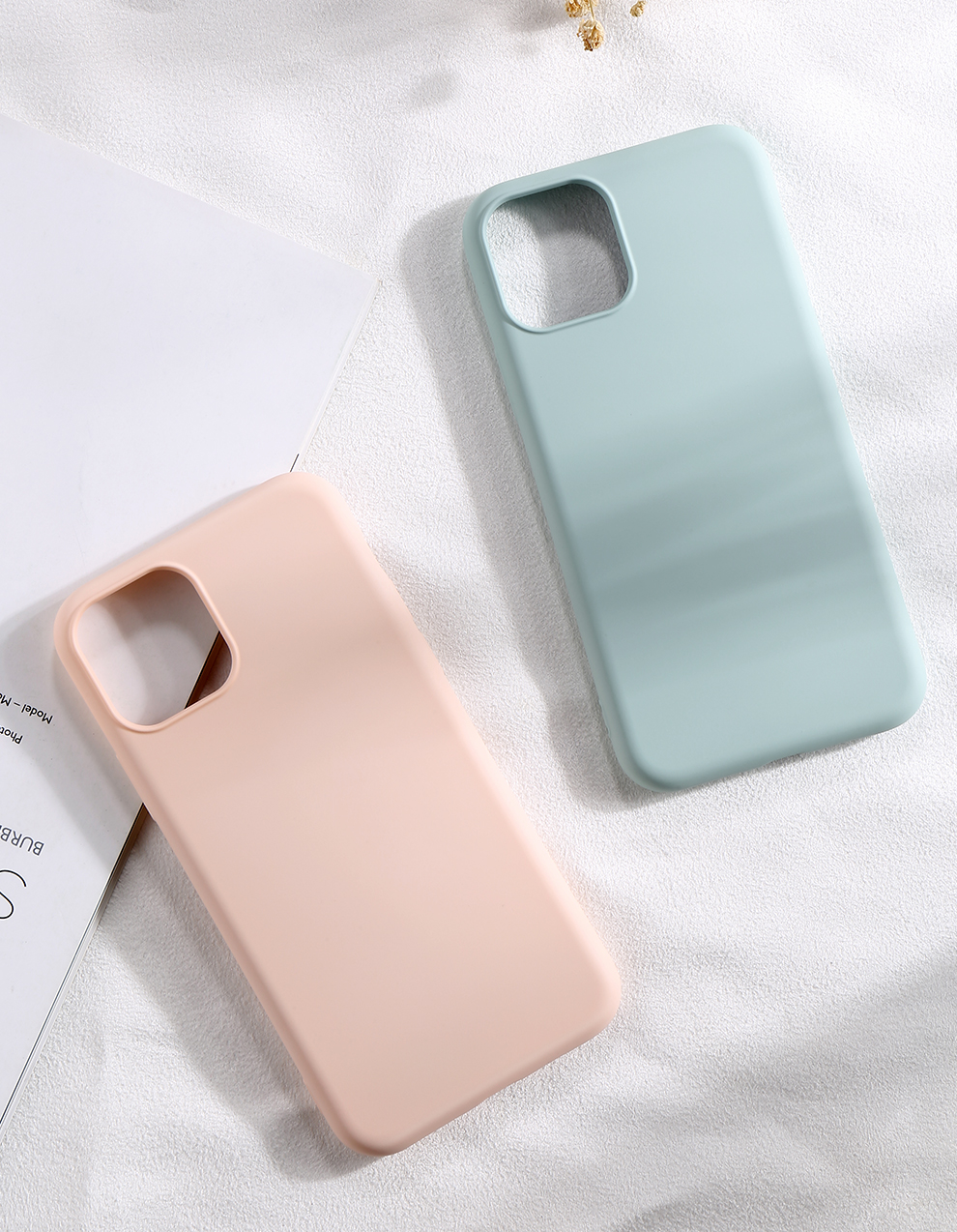 Shell di Copertura Anti-scratch di Copertura Anti-scratch di Cover Per Iphone 11 da 6,1 Pollici (2019) a Colori Liquido Anti-drop a Livello x (2019) - Rosa Chiaro