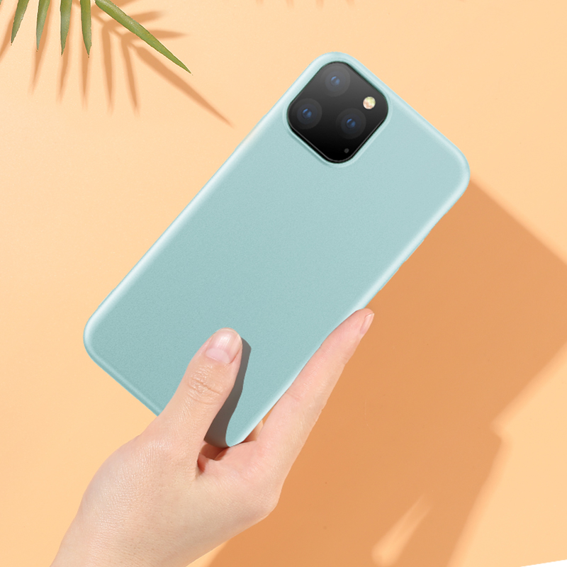 Guscio Di Copertura Del Telefono In Silicone Liquido Anti-Drop A Livello X Per IPhone 11 Pro MAX 6,5 Pollici (2019) - Blu Scuro