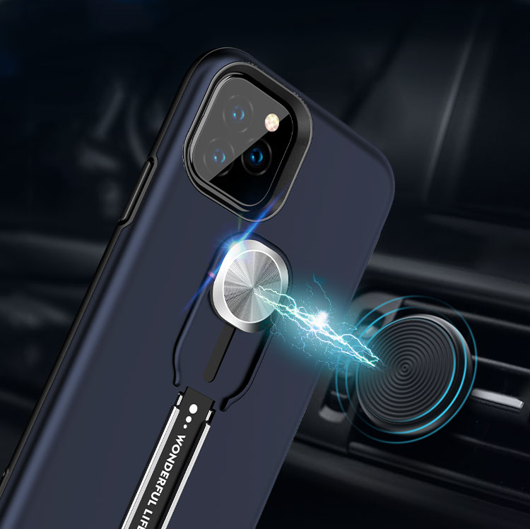 Kickstand TPU + PC Hybrid Telefono Per Iphone 11 6,1 Pollici (2019) (2019) - Oro