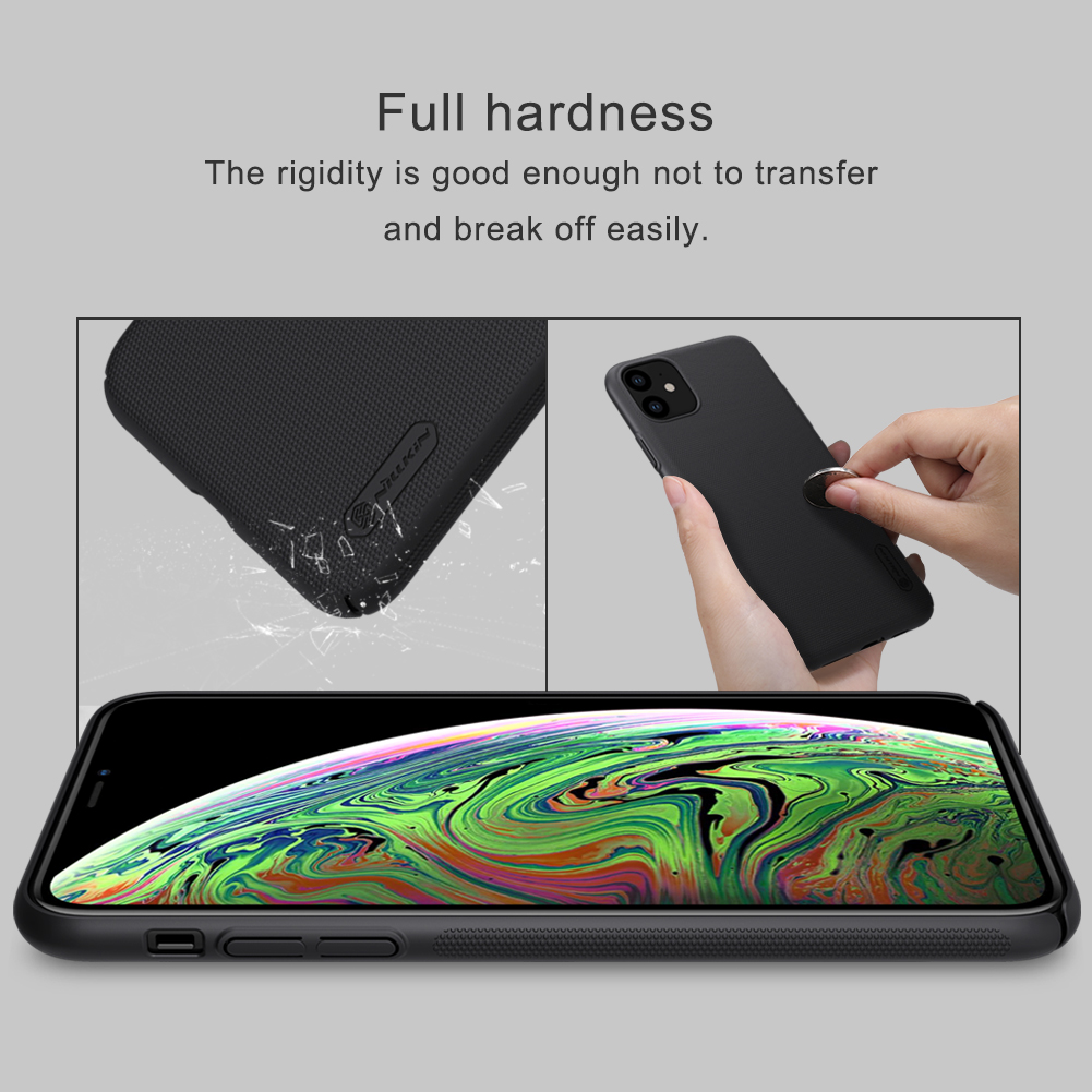 Nillkin Super Frosted Shield Matte PC Case Para Iphone 11 6.1 Pulgadas - Negro