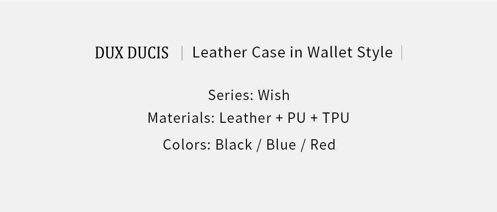 Dux Ducis Wish Series Magnetic Genuine Leather Wallet Stand Anti-Scratch Protetive Cover Para Iphone 11 Pro 5,8 Polegadas - Preto