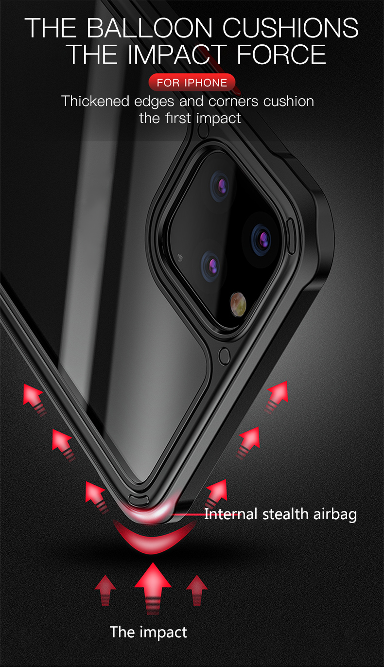 Copertina Per Telefono TPU Series Mu Feng Ipaky Per Apple Iphone 11 Pro 5,8 Pollici - Nero