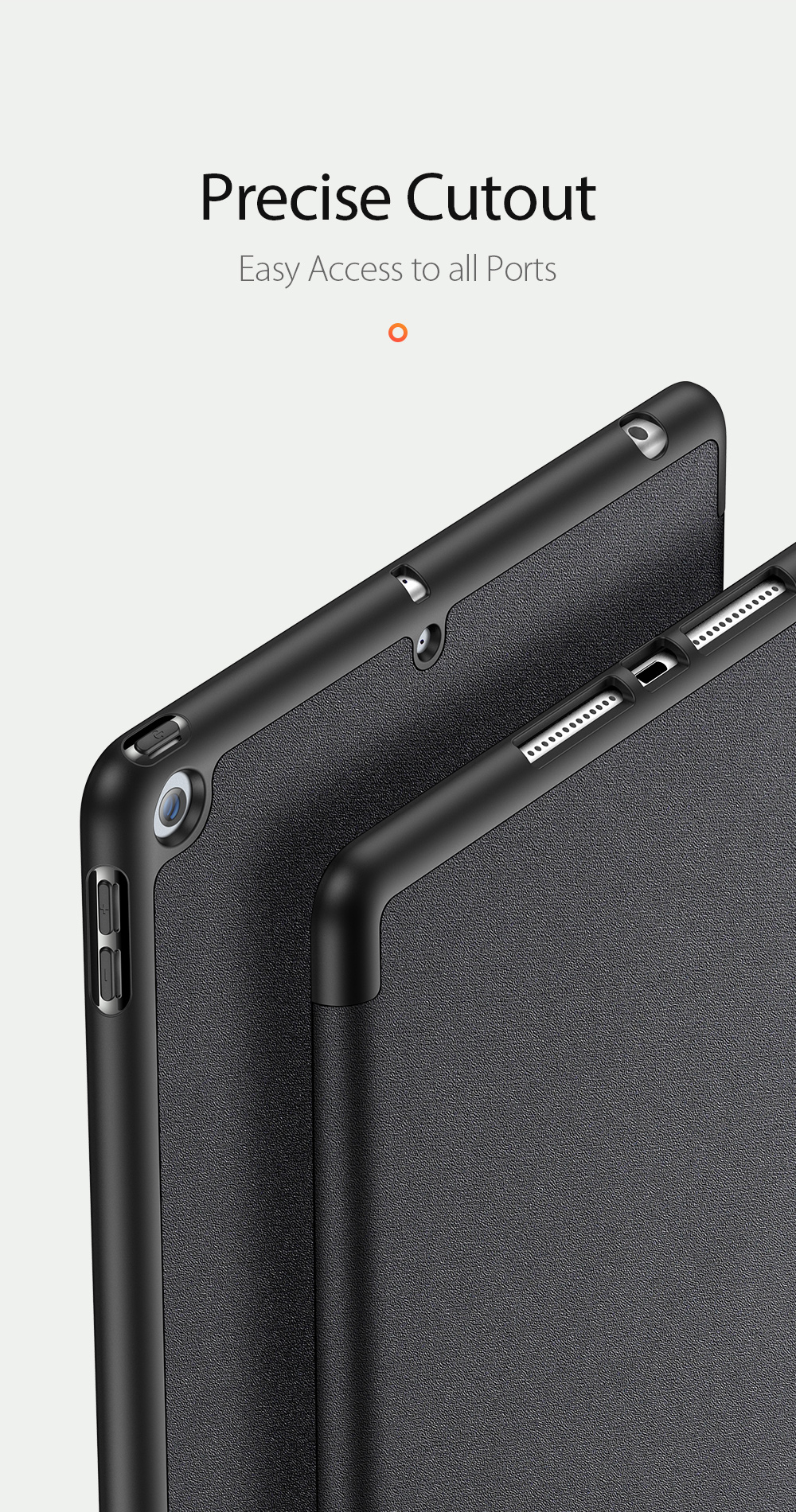 Dux Ducis Domo Series 3 - Fold Bracket Pu Leather Tpu Rear Shell Protection Smart Cover For IPad 10.2 (2021) / (2020) / (2019) - Negro