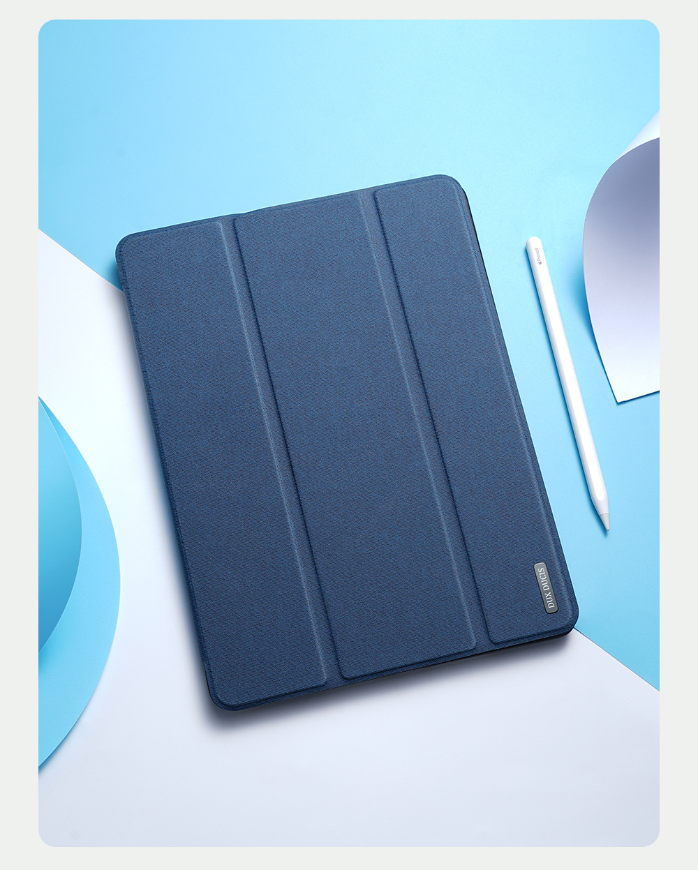 Dux Ducis Domo Series Trond Texture Tri-Rold Stand Stand Leather TPU TPU Защитная Оболочка Smart Cover Для IPad 10.2 (2021)/(2020)/(2019) - Черный