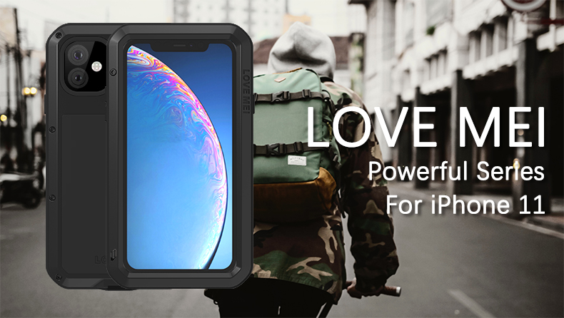 Love Mei Shock -resean Cell Case Для Iphone 11 6,1 Дюйма - Желтый