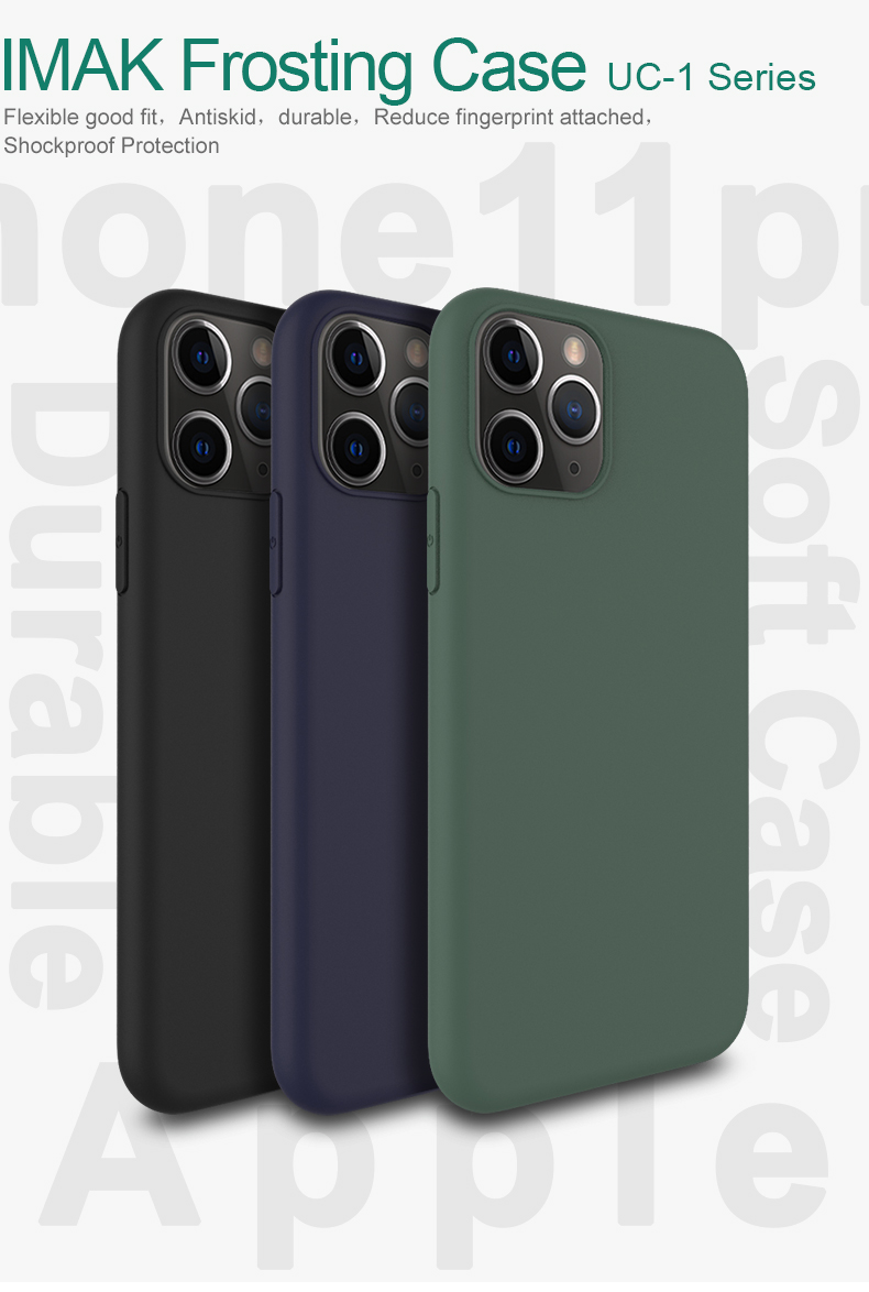 Étui de Téléphone Mobile TPU IMAK UC-1 Series Pour Iphone 11 Pro 5,8 Pouces - le Noir