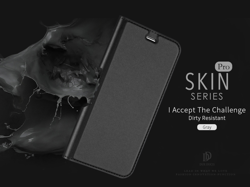 Dux Ducis Skin Skin Pro Série Card Slot PU Couro Tampa Para Iphone SE (2ª Geração)/se (3ª Geração)/se (2022) - Preto