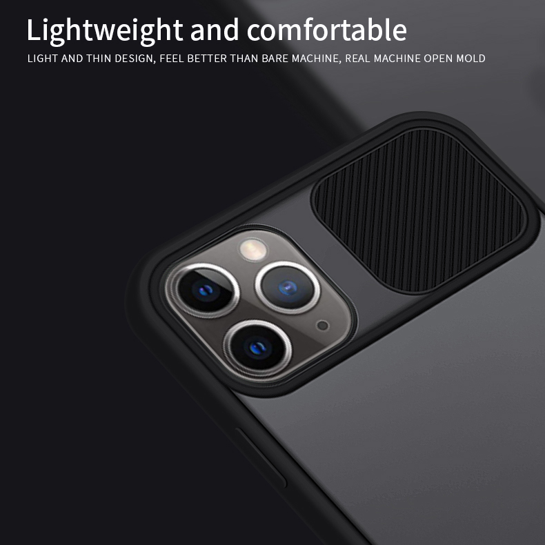 MOFI XINDUN Sery Sery Shomporeang PC+TPU Back Case с Защитным Слайд-экраном Для Линз Для Iphone 11 Pro Max 6,5-дюймовый - Зеленый