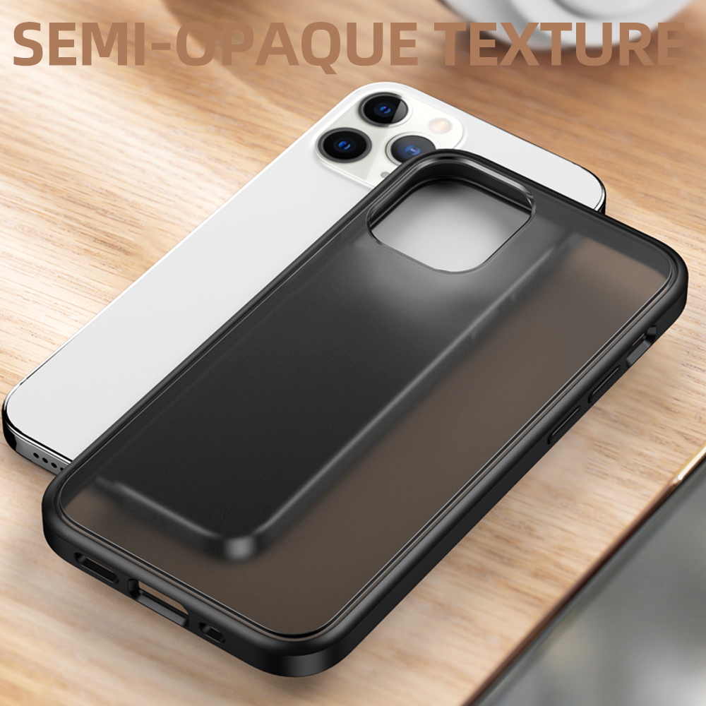 Serie Di Spettro IPaky Plastica + TPU Hybrid Back Case Per IPhone 12 Pro Max 6,7 Pollici - Nero