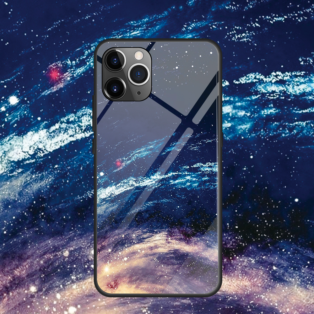 Impressão de Padrões de Vidro Temperado + Capa de Telefone TPU Para Iphone 12 Mini - Amor Coração/preto