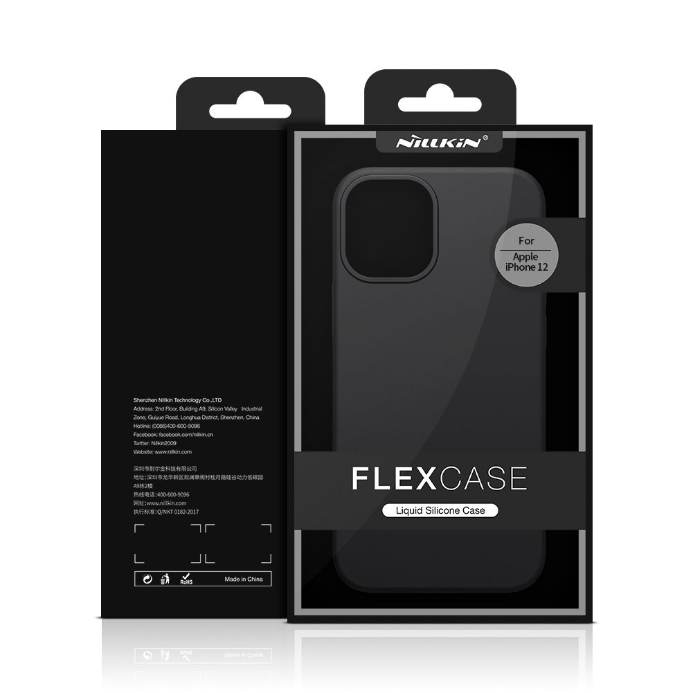 Nillkin Flex Series Pure Shell Silicone Liquide Pour IPhone 12 Mini - Rouge