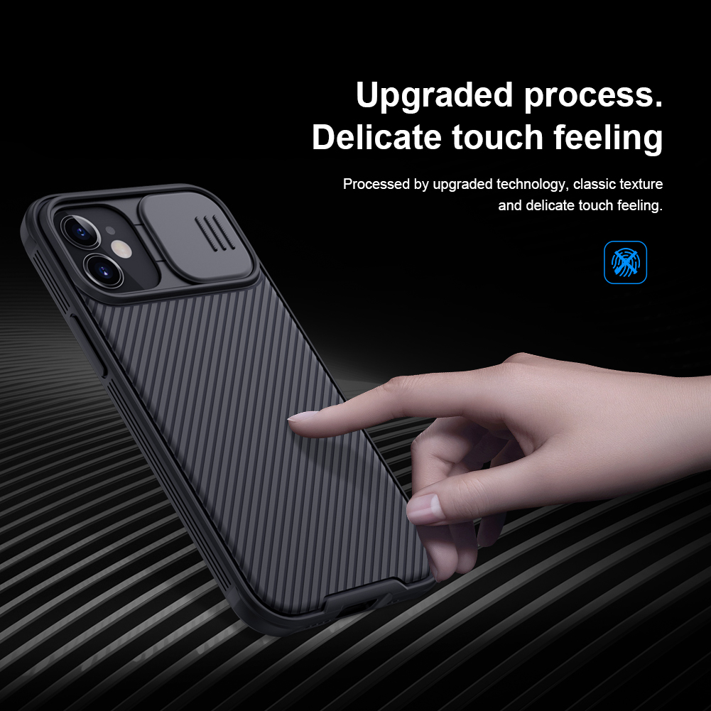 Nillkin Camshield Pro Shell PC + TPU Chace Cash Case Antipratch Защита Мобильного Телефона Для Iphone 12 Mini - Черный