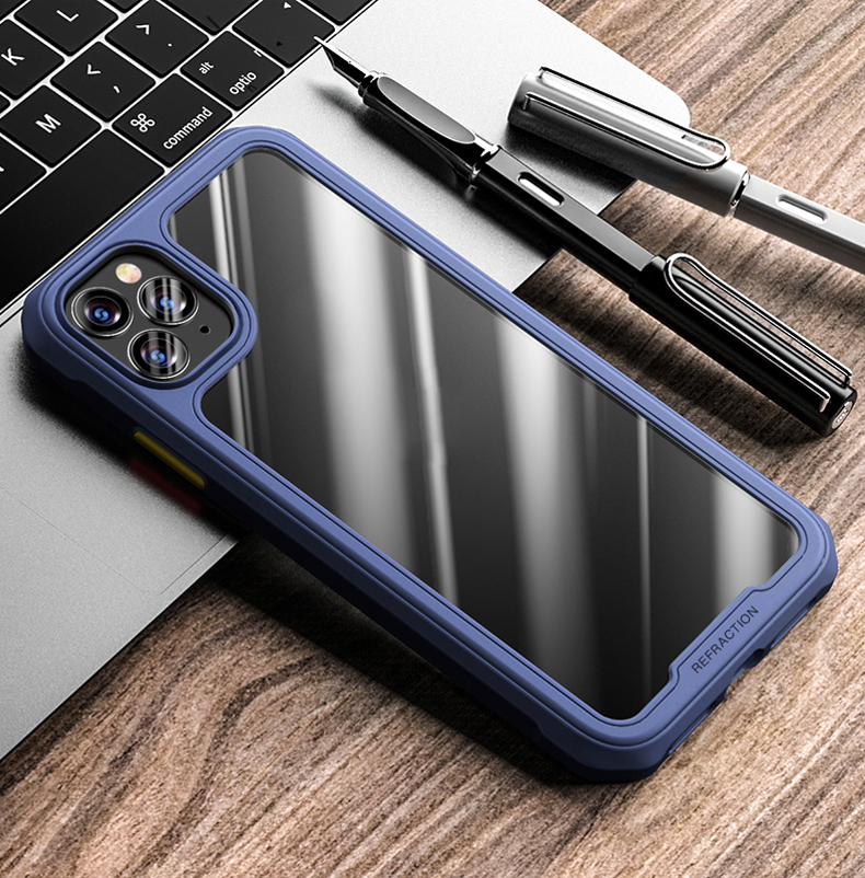 Case PC + TPU Résistant à Drop [découpe Précise] Pour Iphone 12 Mini - le Noir