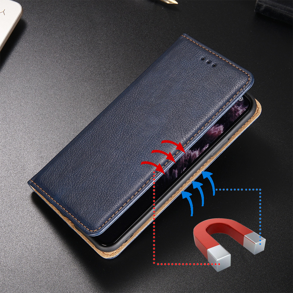 Multiple Colors Magnetic Leather Phone Cover Case for iPhone 12 Pro Max - Black-31