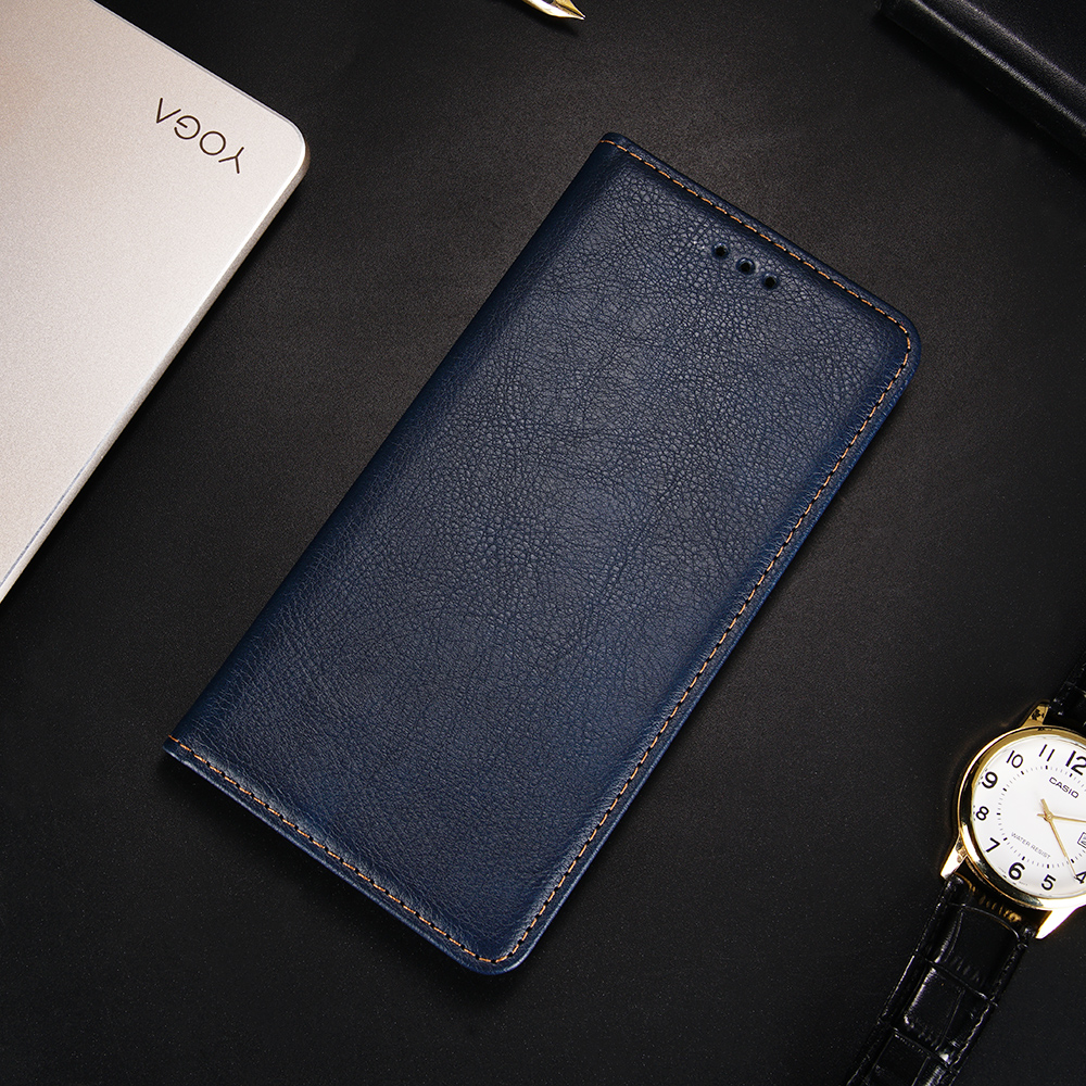 Multiple Colors Magnetic Leather Phone Cover Case for iPhone 12 Pro Max - Black-36